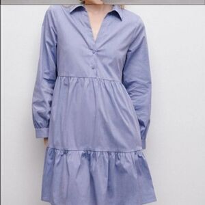 ZARA NWOT BABYDOLL TIERED PEASANT DRESS